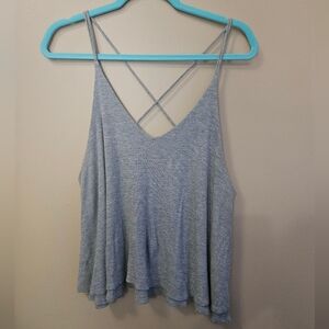 Jella C Women's Size L Gray Strappy Tank Top